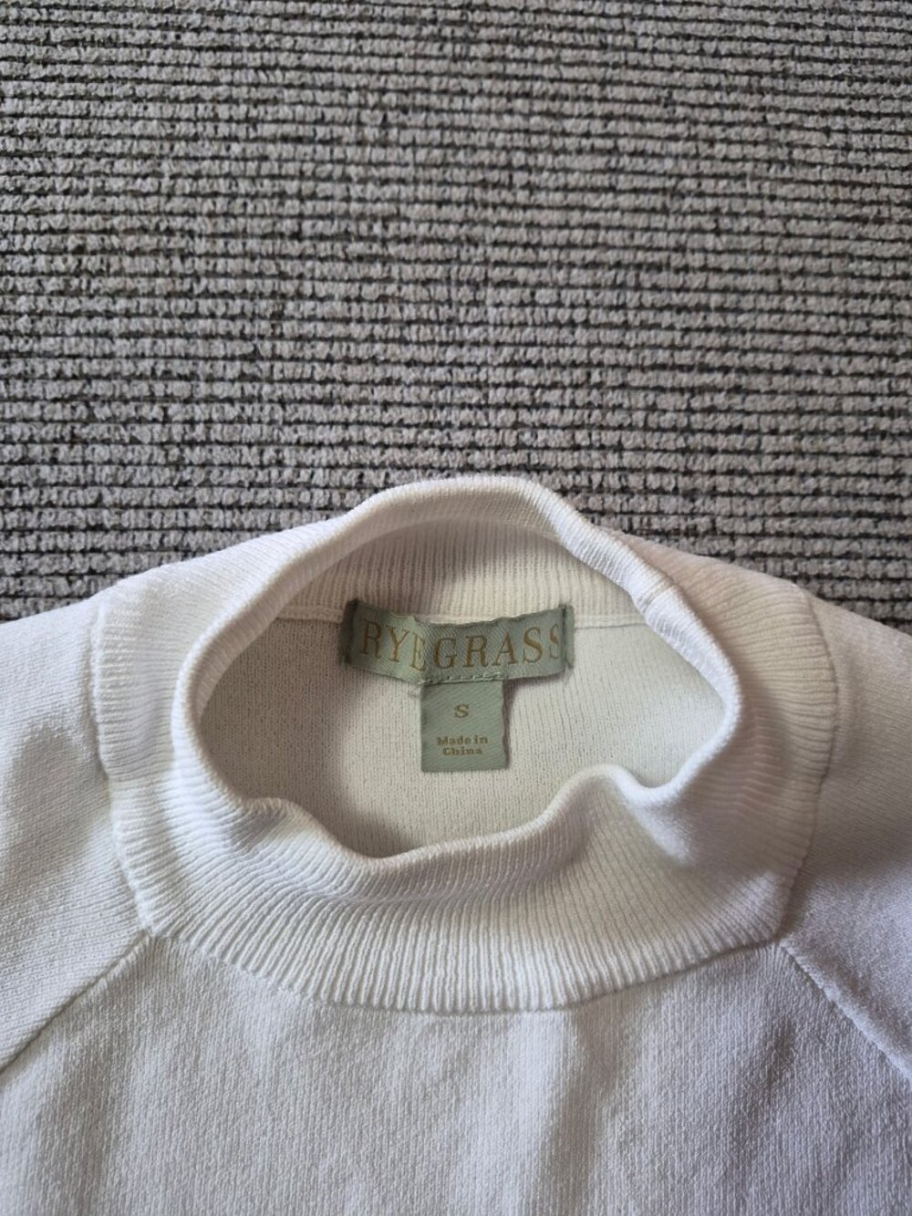 Rye Grass Mock Neck Blouse for Girls